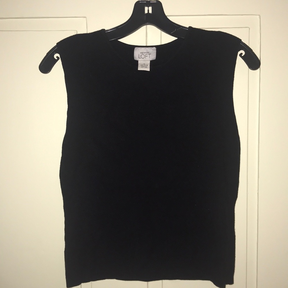 LOFT black knit tank